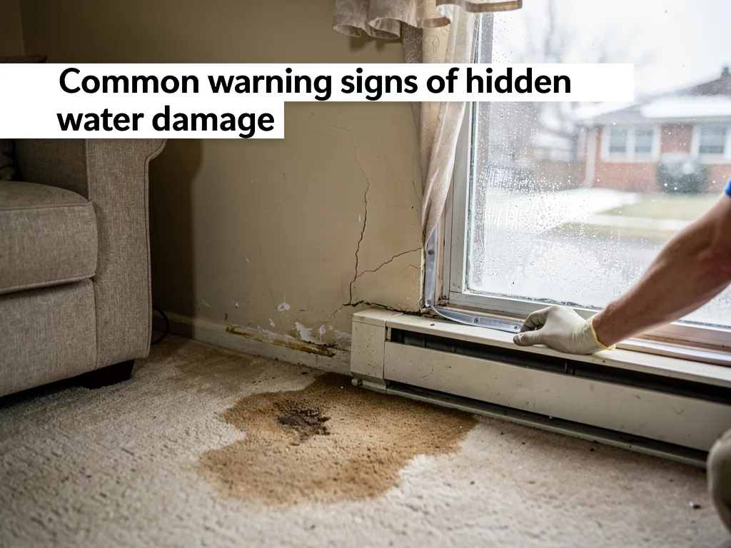 Common warning signs of hidden water damage